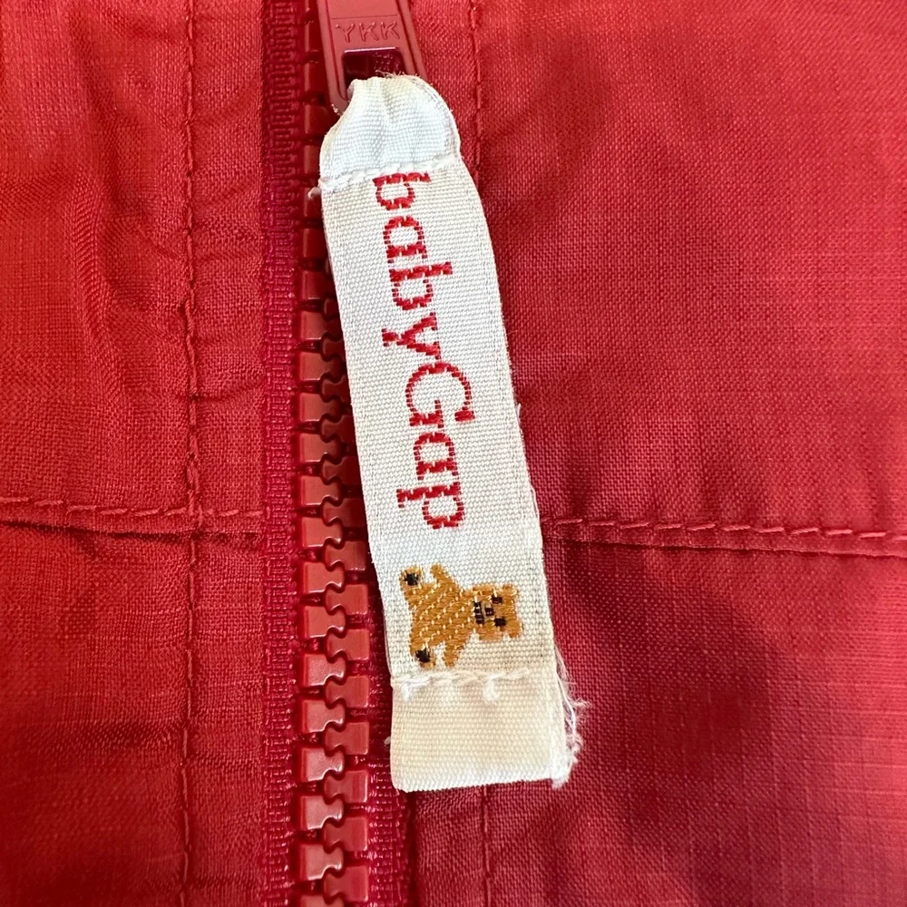 BabyGap dark red lightweight shell jacket Size 6-12 months